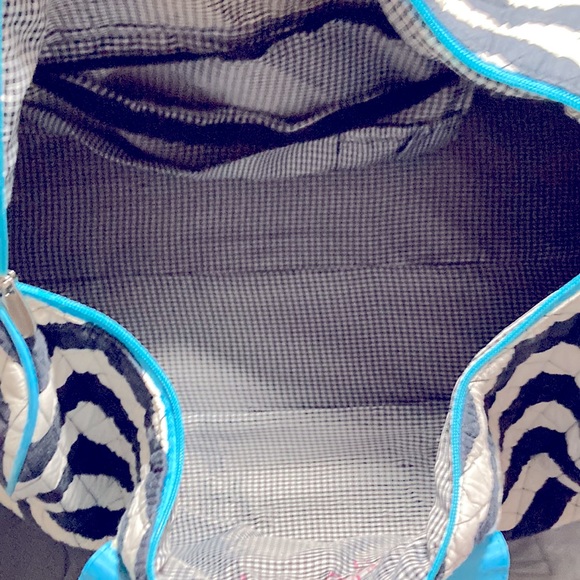 Large Quilted Tote (Gabrielle) on front in Pink - Picture 2 of 8